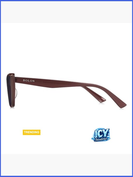 Cat Eye Polarized Sunglasses in Translucent Wine Red main image 4